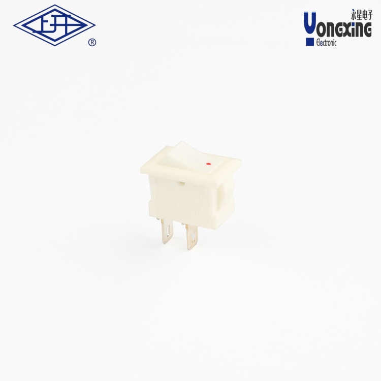 KCD10全白2脚船型开关KCD10-11-CA1A-W-W-07