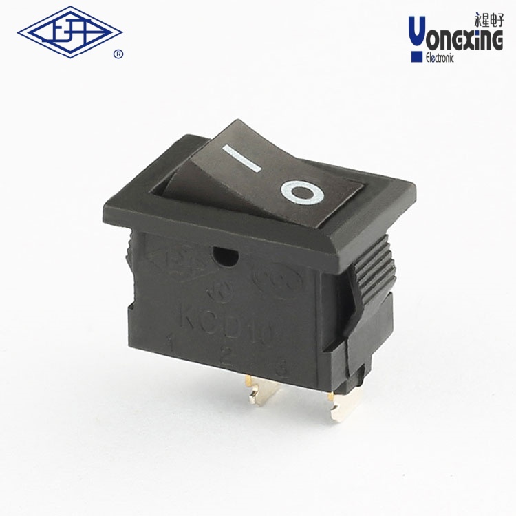 KCD10焊接型全黑船型开关KCD10-11-CA1H-B-B-01